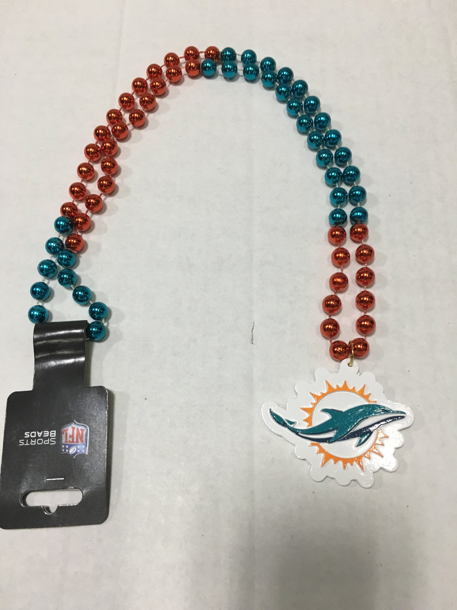Miami Dolphins Mardi Gras Beads