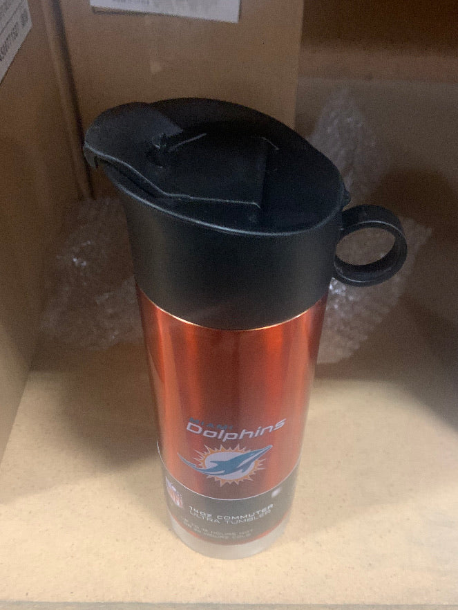 Miami Dolphins Stainless Steel Commuter Ultra Tumbler - 14 oz.