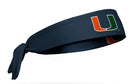 Miami Hurricanes Tie Headband U Logo - Gray