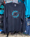 Miami Dolphins Pop Shadow Imprint Super Rival L/S T-Shirt - Black