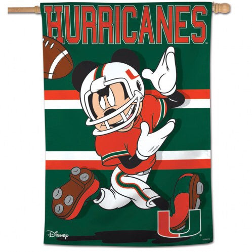 Miami Hurricanes Disney 28" x 40" Vertical Flag