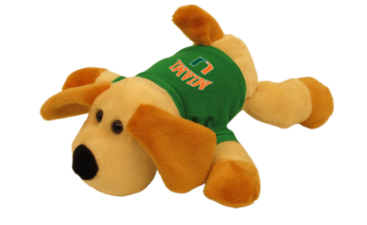 Miami Hurricanes Floppy Ears Dog - 8 Inch