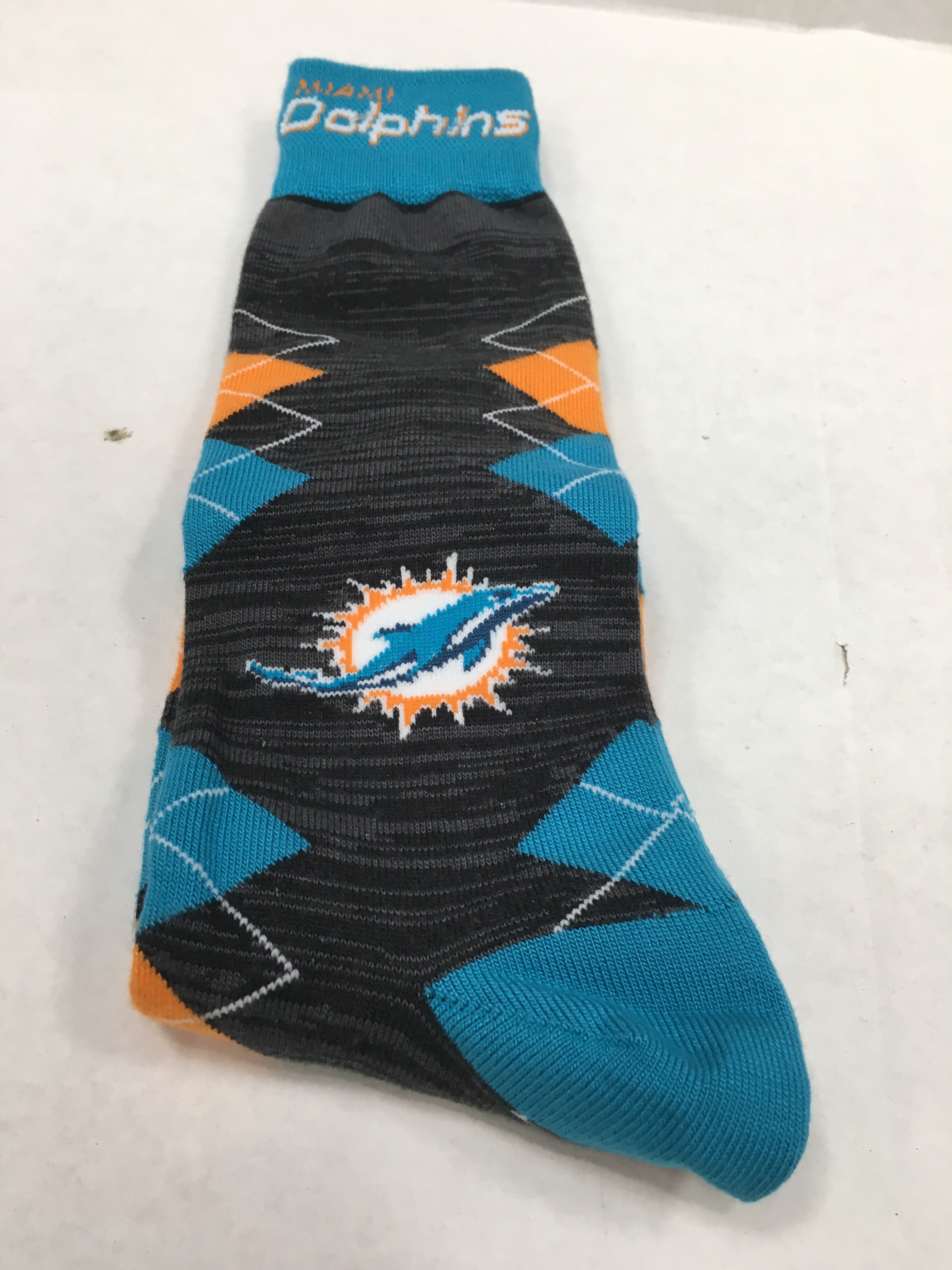 Miami Dolphins Fan Nation Argyle Socks