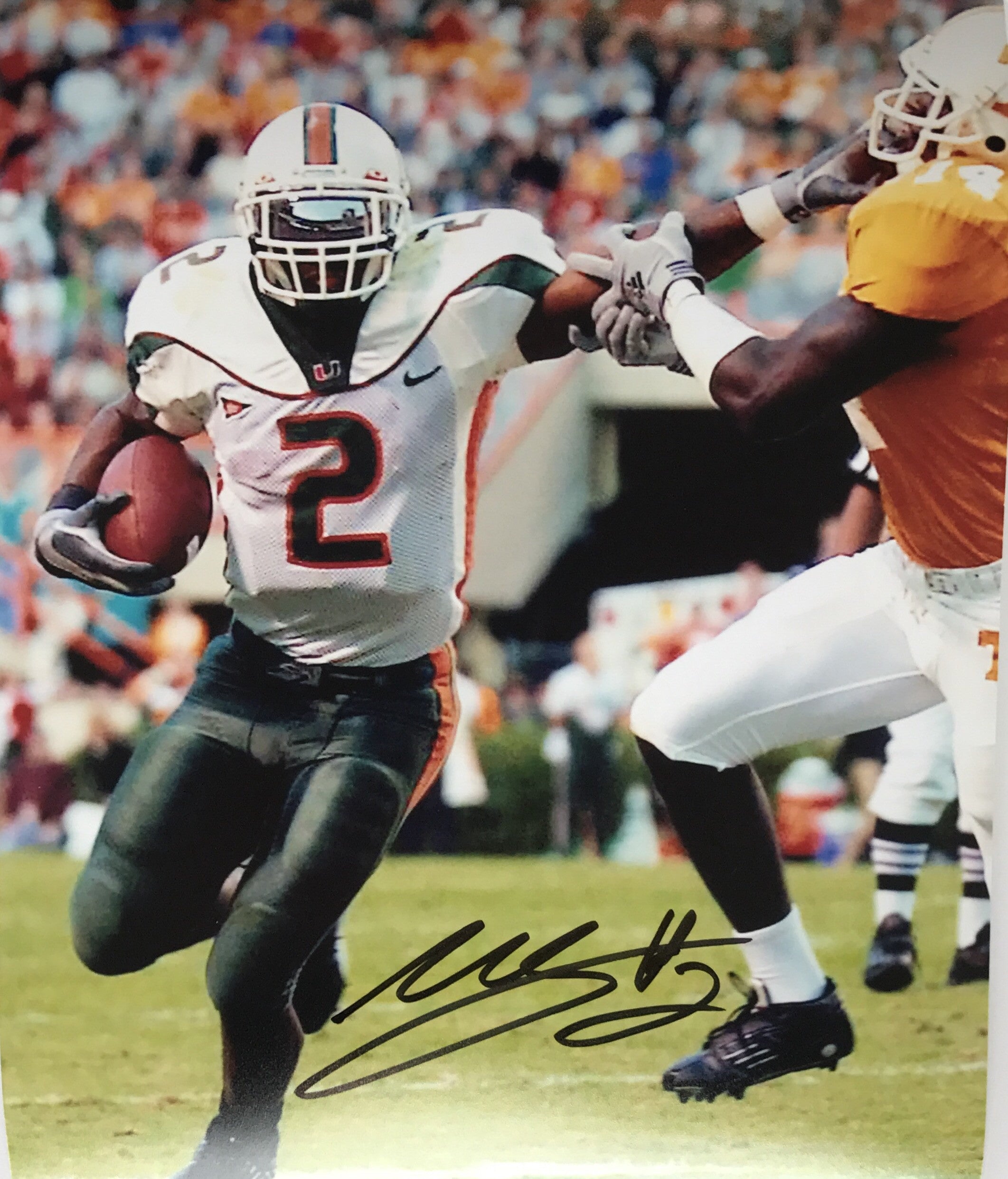 Autographed Photo Willis McGahee 8 x 10