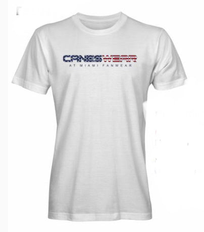 CanesWear Men's T-Shirt - White  - July 4th Edition