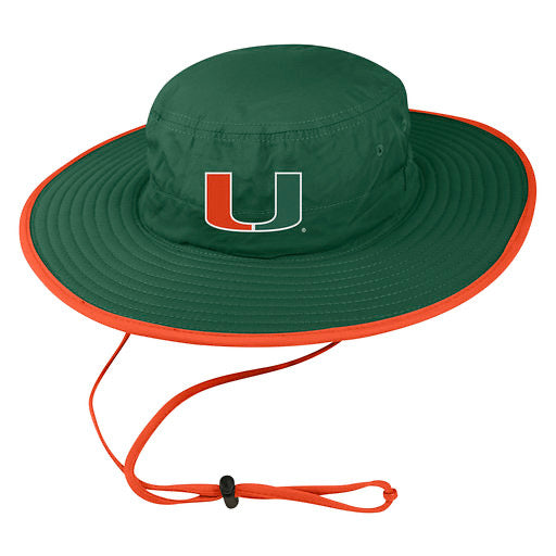 Miami Hurricanes Top of the World Chili Dip Bucket Hat - Green/Orange