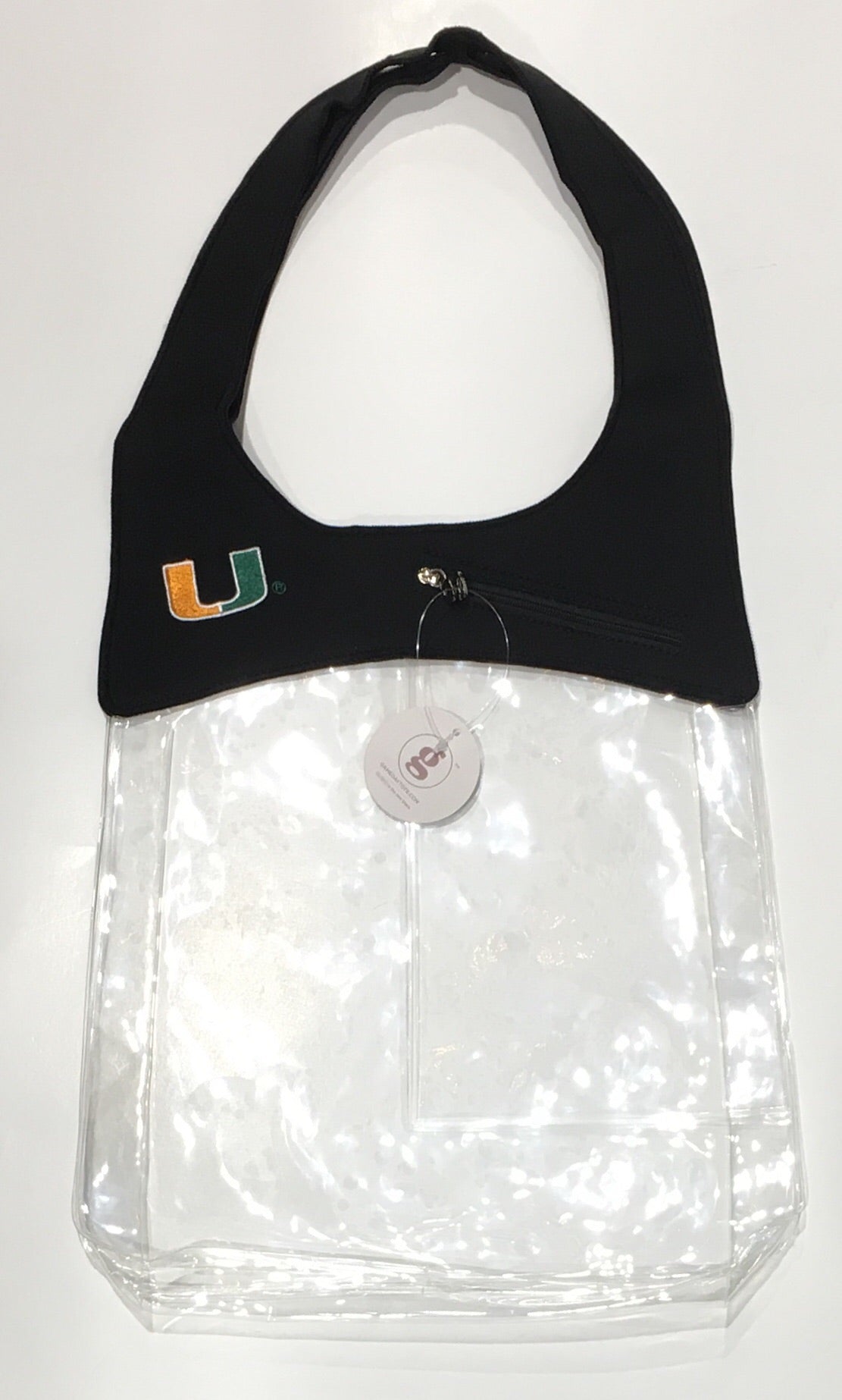 Miami Hurricanes SoHo Clear Tote Bag - Black
