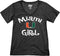 Miami Hurricanes Miami U Girl V-Neck T-Shirt - Heather Black