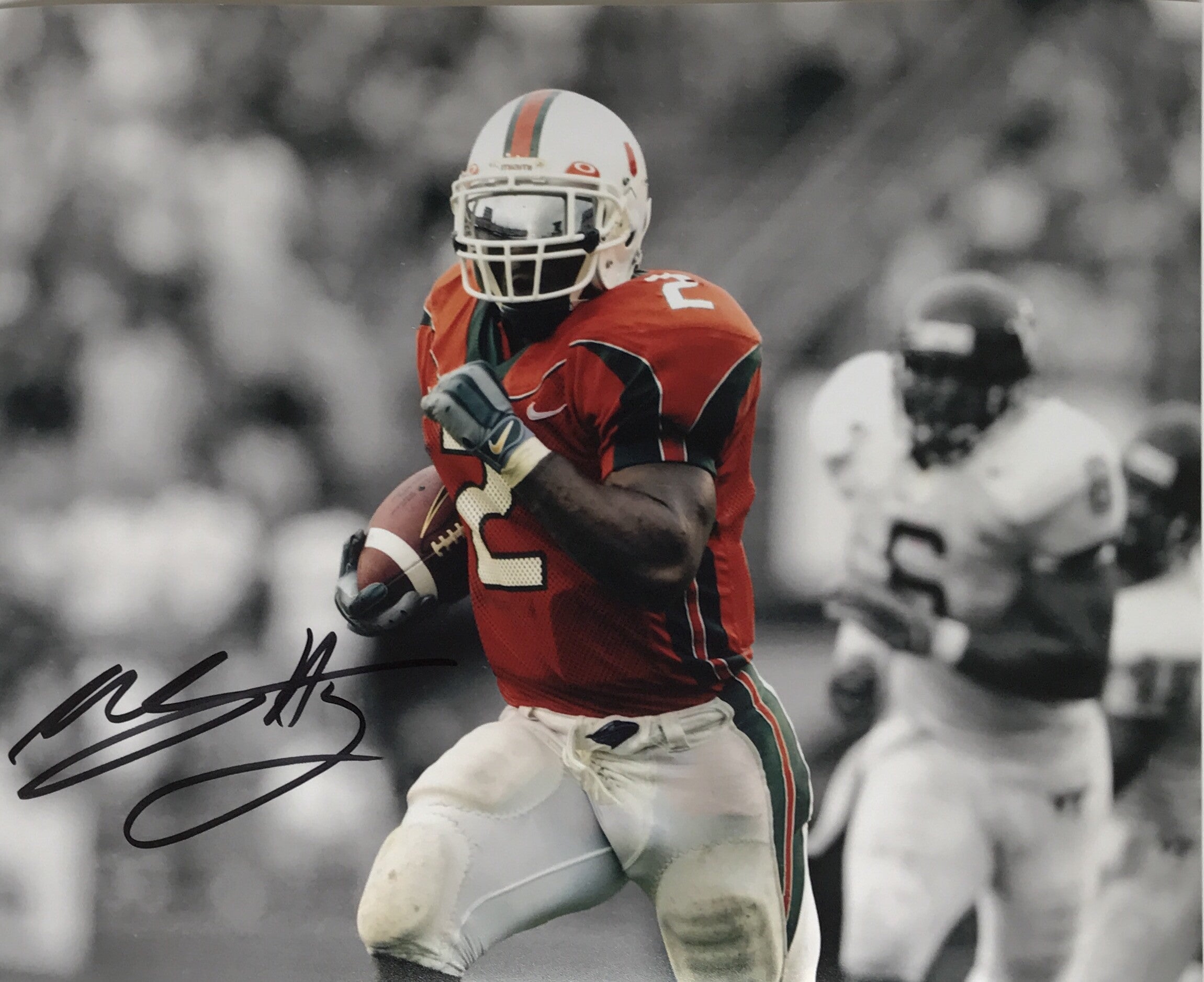 Autographed Photo Willis McGahee 8 x 10