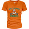 Miami Hurricanes  Women's Speed Power Strength V- Neck Shirt - Orange