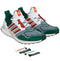 Miami Hurricanes adidas Ultraboost 1.0 Sneakers - Green/Orange
