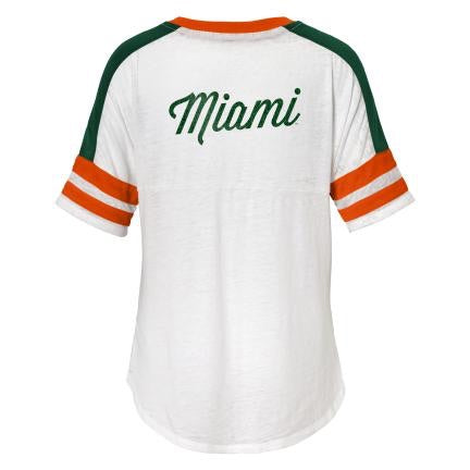 Miami Hurricanes Youth Girls Team Spirit Dolman T-Shirt