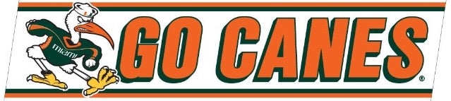 Miami Hurricanes Go Canes Over-the-Door 32" Wall Graphic
