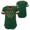 Miami Hurricanes Girls Glitter Game Plan Football Shirt