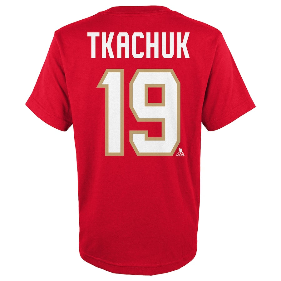 Florida Panthers Youth #19 Matthew Tkachuk Name & Number T-Shirt