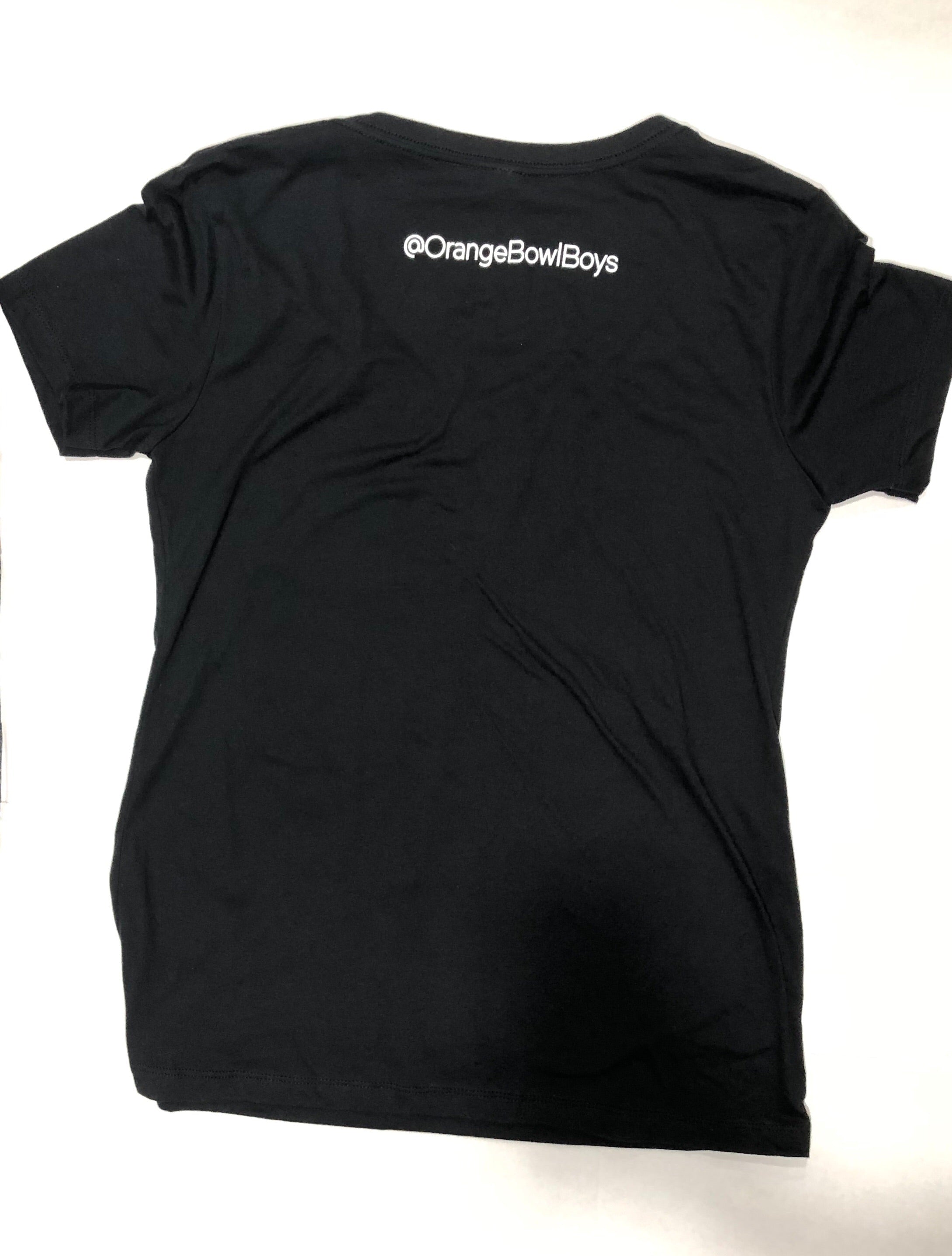 Women's OBB Podcast V-Neck T-Shirt - Black