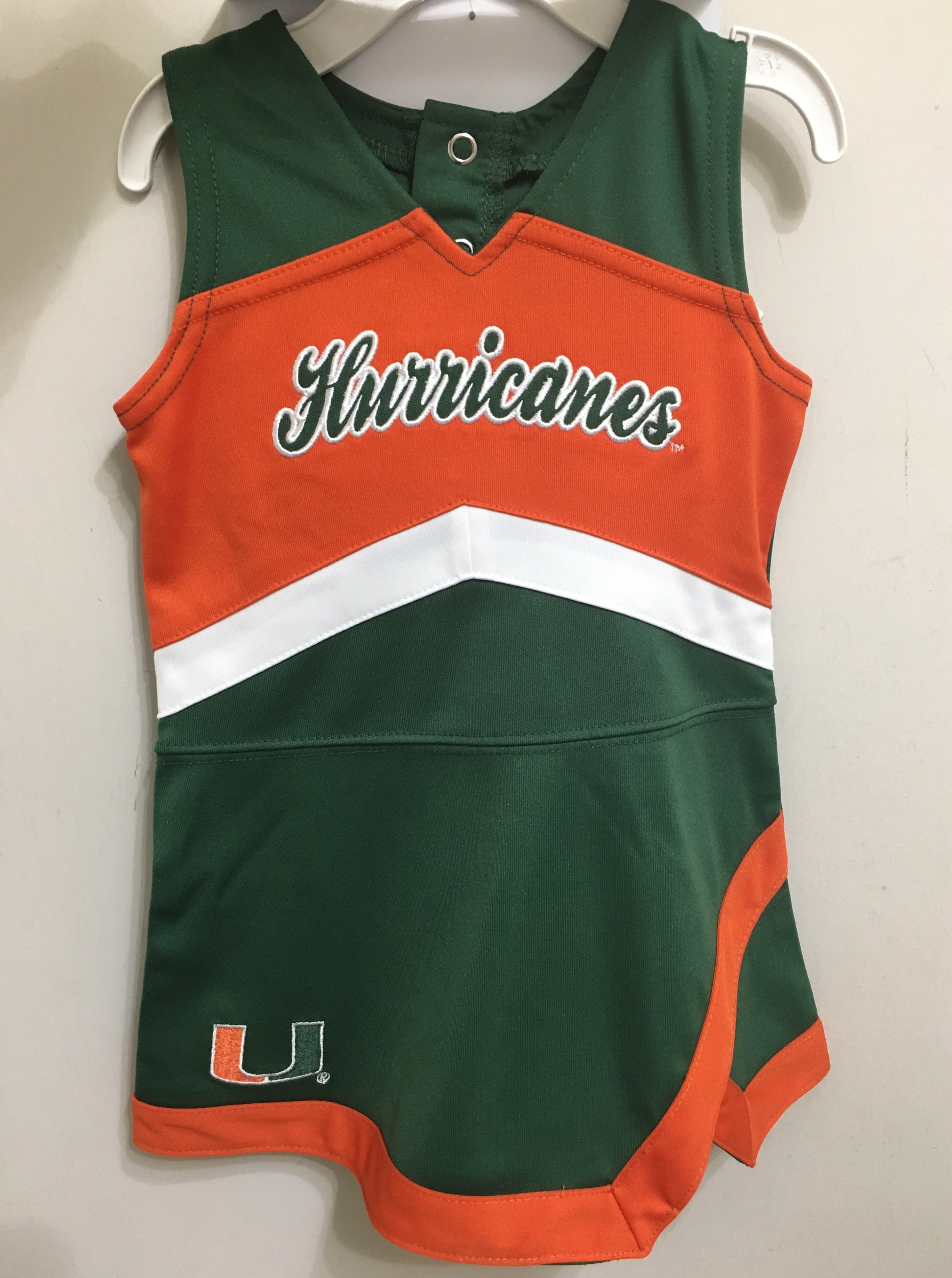 Miami Hurricanes 2 Piece Jumper Cheerleader Dress