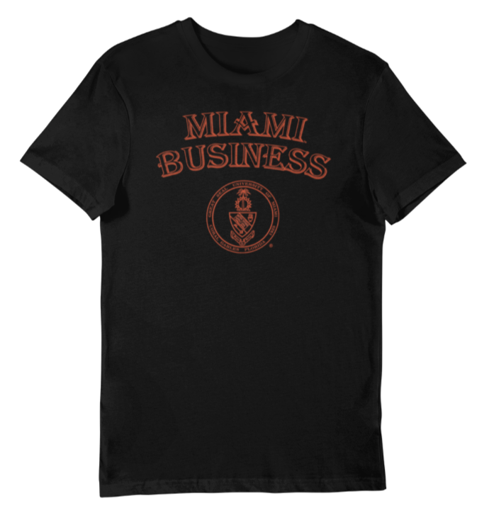 Miami Hurricanes 'Miami Business School' INSZN T-Shirt - Black