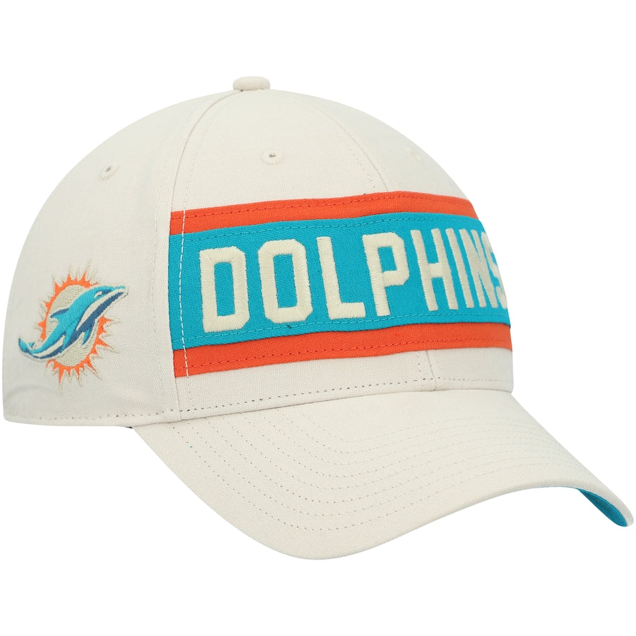 Miami Dolphins 47 Brand Legacy Crossroad Clean Up Adjustable Hat - Cream