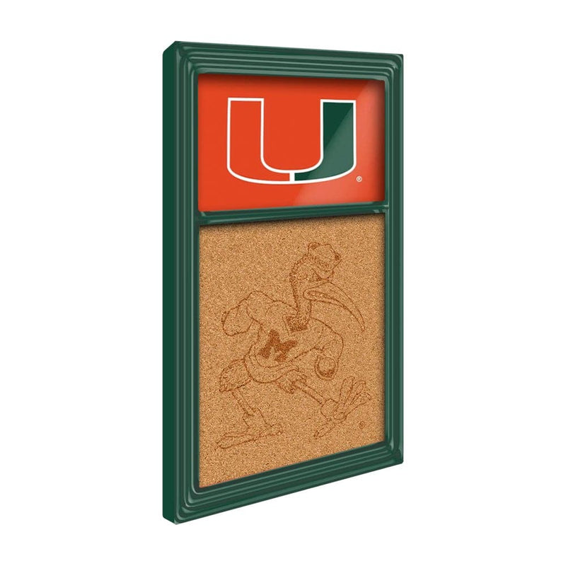 Miami Hurricanes Dual Logo - Cork Note Board - The Fan-Brand
