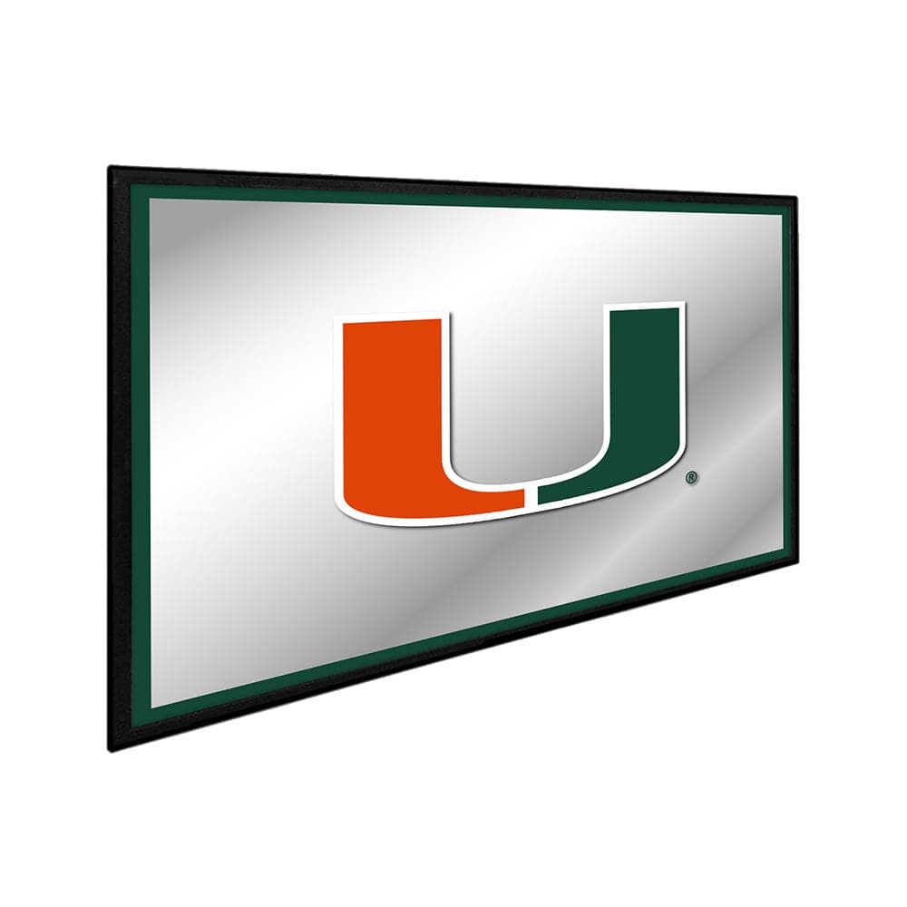 Miami Hurricanes Framed Mirrored Wall Sign - The Fan-Brand