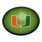 Miami Hurricanes On the 50 - Oval Slimline Lighted Wall Sign - The Fan-Brand