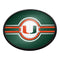 Miami Hurricanes Oval Slimline Lighted Wall Sign - The Fan-Brand