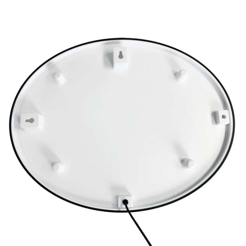 Miami Hurricanes Pigskin - Oval Slimline Lighted Wall Sign - The Fan-Brand