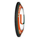 Miami Hurricanes Round Slimline Lighted Wall Sign - The Fan-Brand