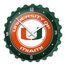 Miami Hurricans Bottle Cap Wall Clock - The Fan-Brand