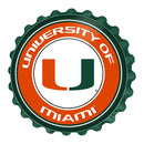 Miami Hurricans Bottle Cap Wall Sign - The Fan-Brand