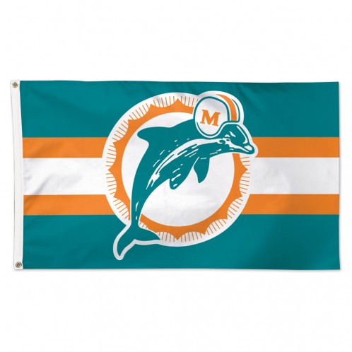 Miami Dolphins 3' x 5'  Vintage Logo Flag