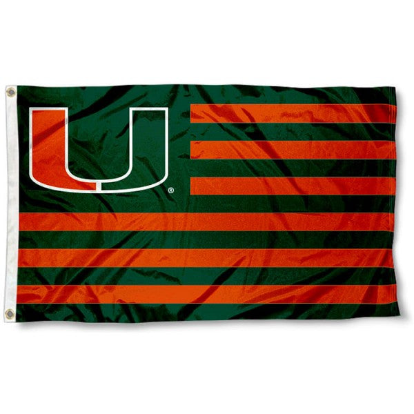 Miami Hurricanes  3x5 Banner Flag - U American Style