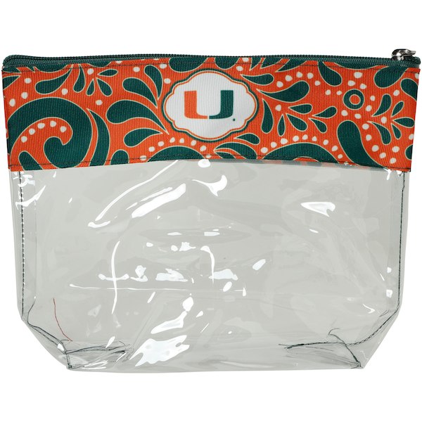 Miami Hurricanes Clear Travel Pouch