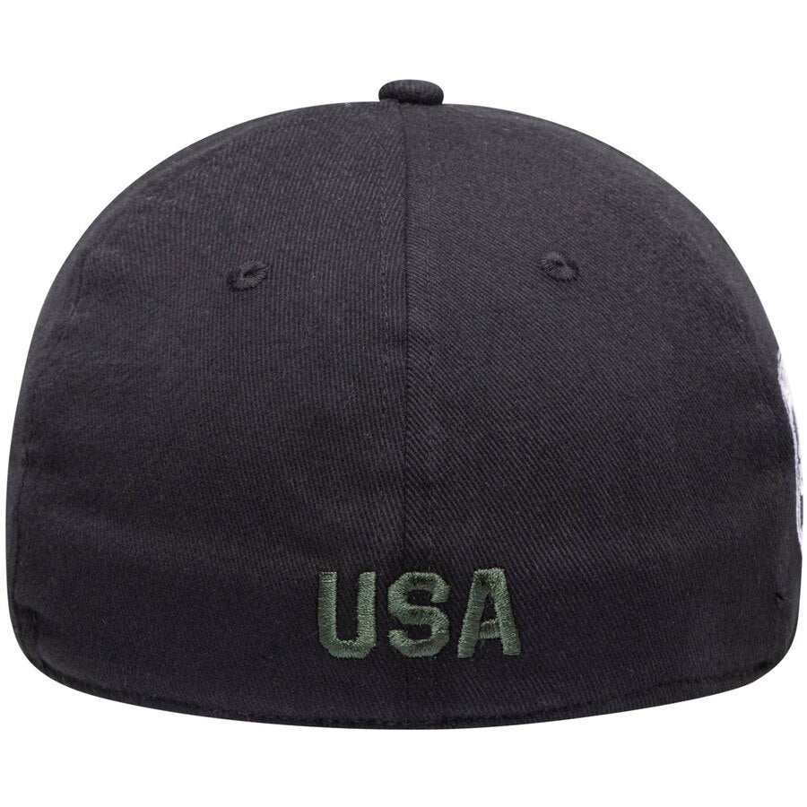 Florida Panthers adidas American Flag Military FlexFit Hat - Black
