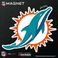 Miami Dolphins Primary Logo Magnet - 6"