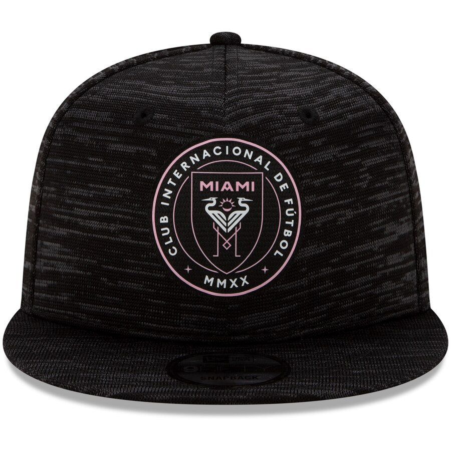 Inter Miami CF New Era 9Fifty Black On-Field Collection Snapback Hat