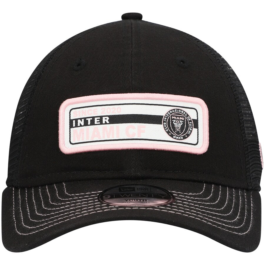 Inter Miami CF New Era Youth 9Twenty Established Adjustable Hat - Black
