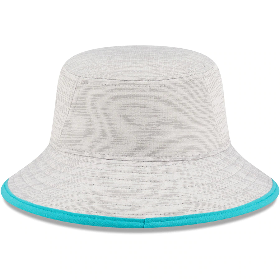 Miami Dolphins New Era Distinct Bucket Hat - Gray