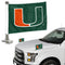 Miami Hurricanes Team Ambassador Hood / Trunk Car Flag - Set of 2