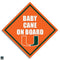 Miami Hurricanes Baby Cane On Board Magnet