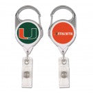 Miami Hurricanes Premium Retractable Badge Holder