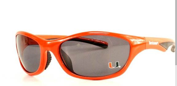 Miami Hurricanes Full Rim Sunglasses - Orange