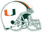Miami Hurricanes Football Helmet Decal
