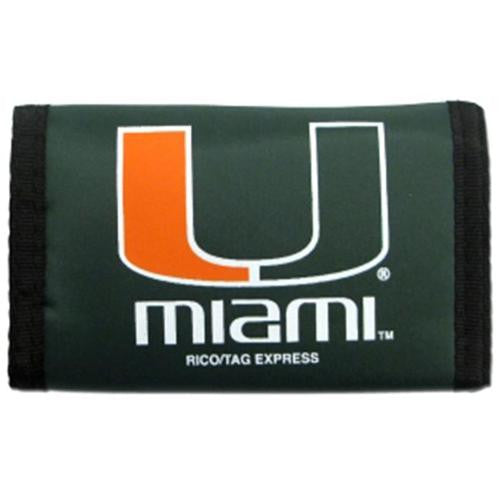 Miami Hurricanes Nylon Velcro Wallet