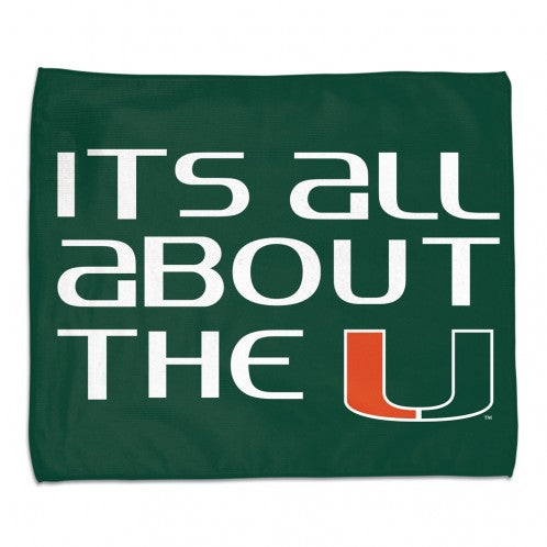 Miami Hurricanes It’s All Bout The U Rally Towel - 15"x18"
