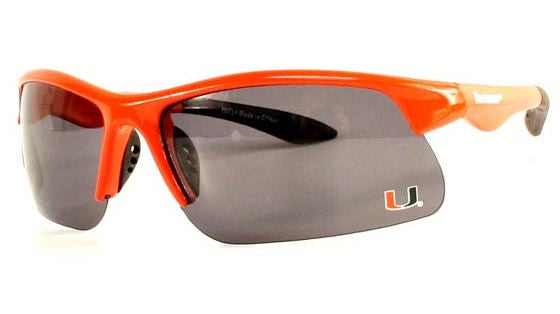 Miami Hurricanes Polarized Half-Frame Sunglasses - Orange
