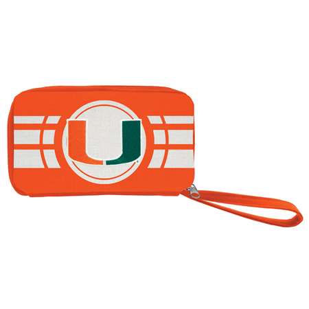 Miami Hurricanes Ripple Zip Wallet - Orange