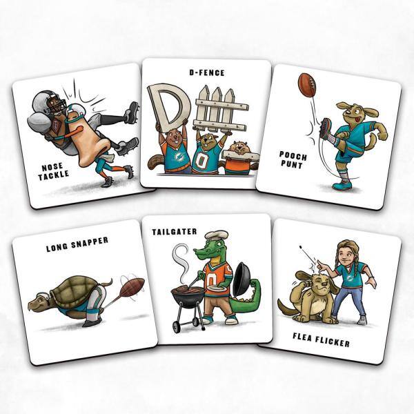 Miami Dolphins Memory Match Game